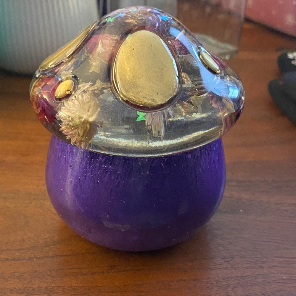 DONATED - Handmade Resin Mushroom Jar